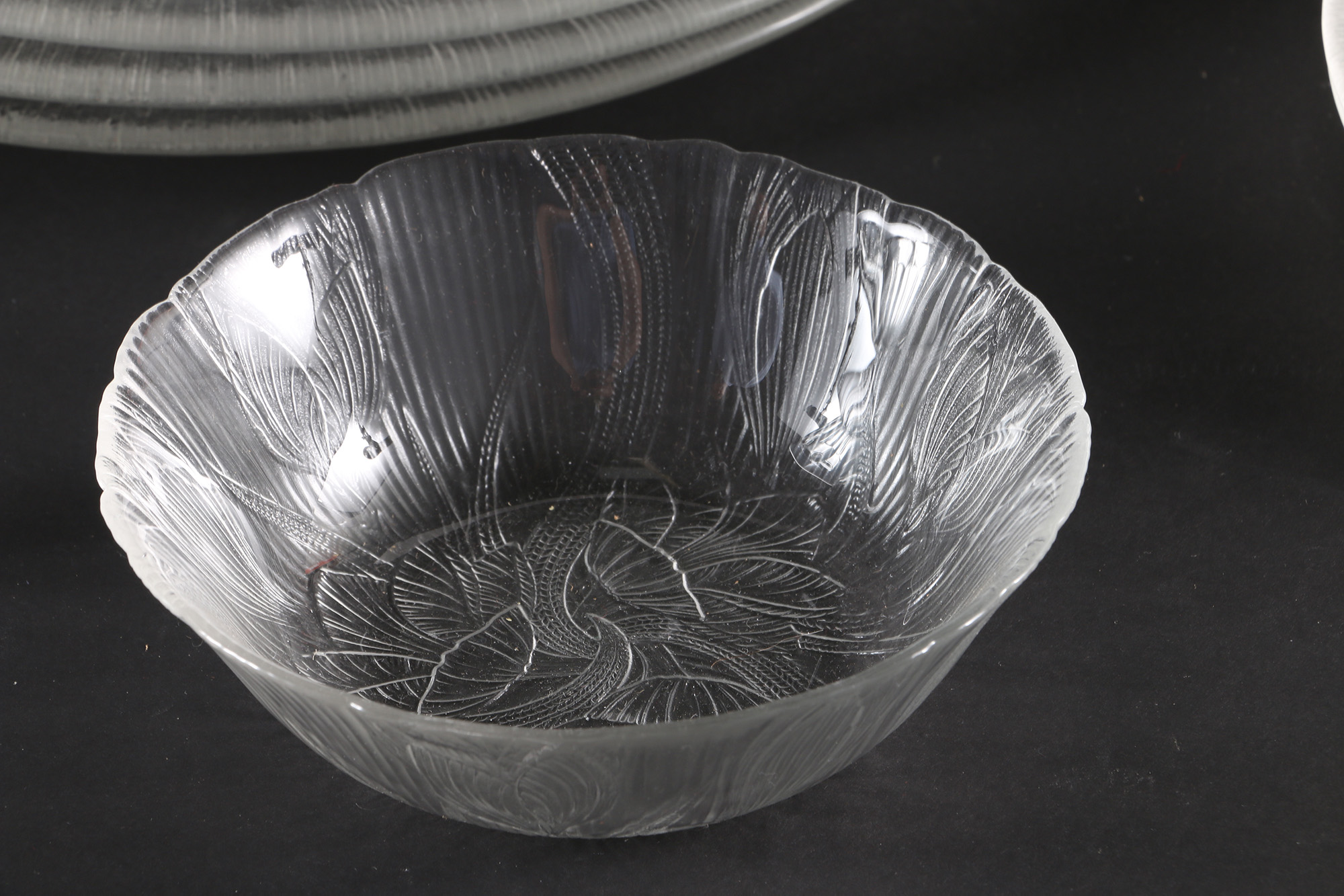 Textured Clear Glass Tableware
