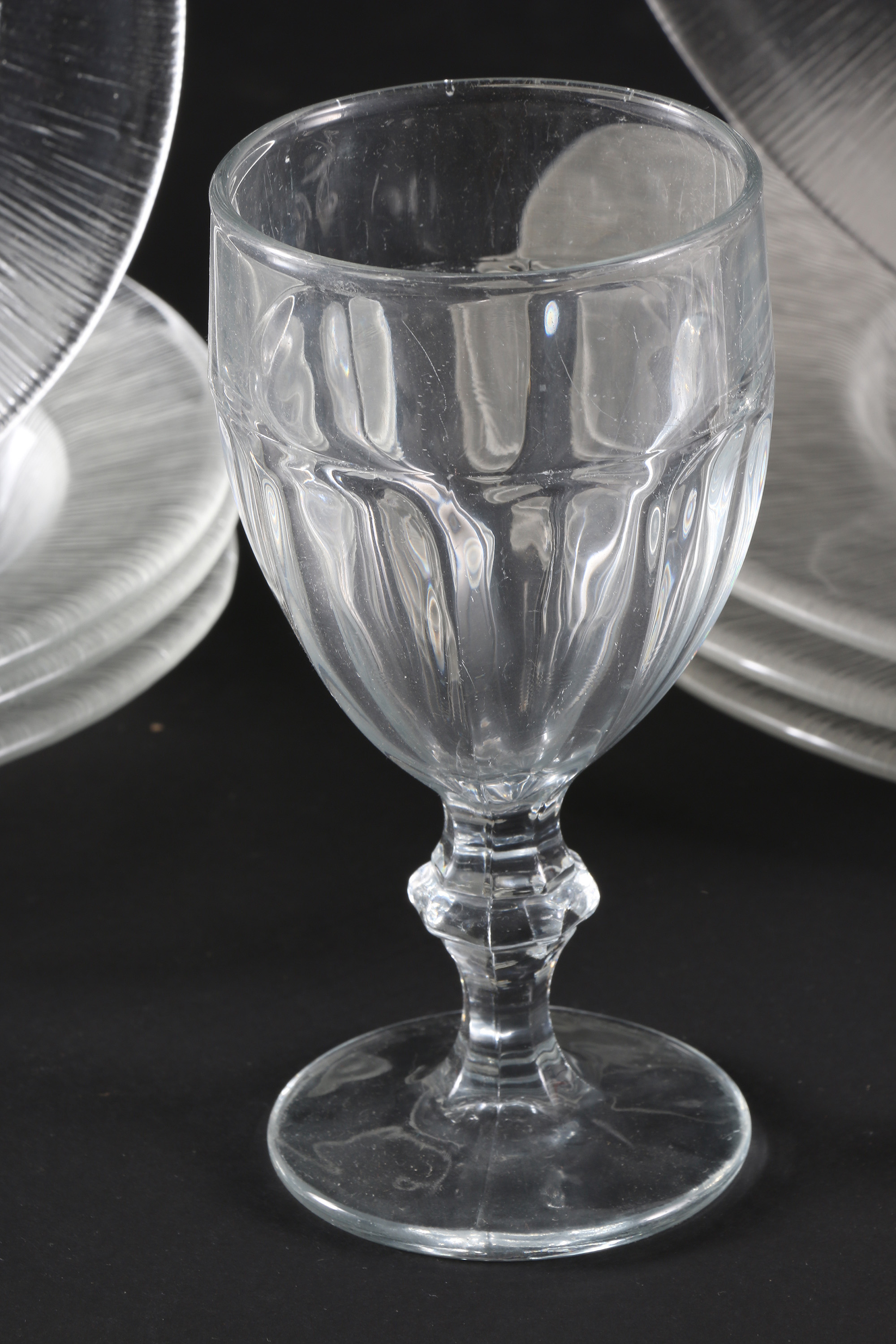 Textured Clear Glass Tableware