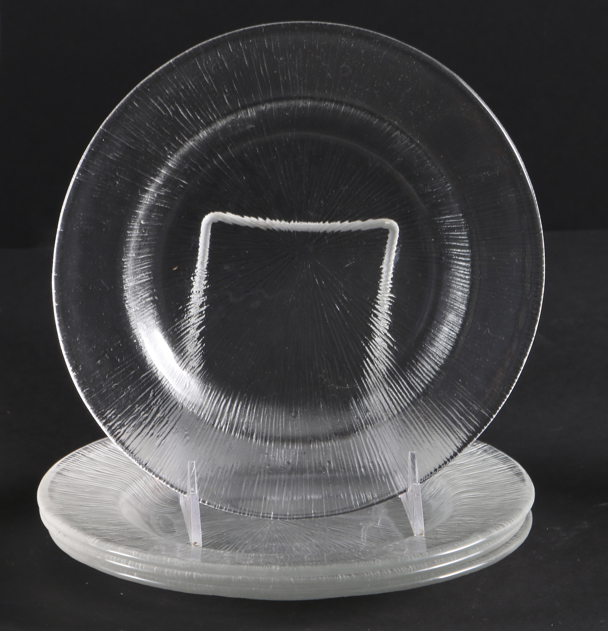 Textured Clear Glass Tableware