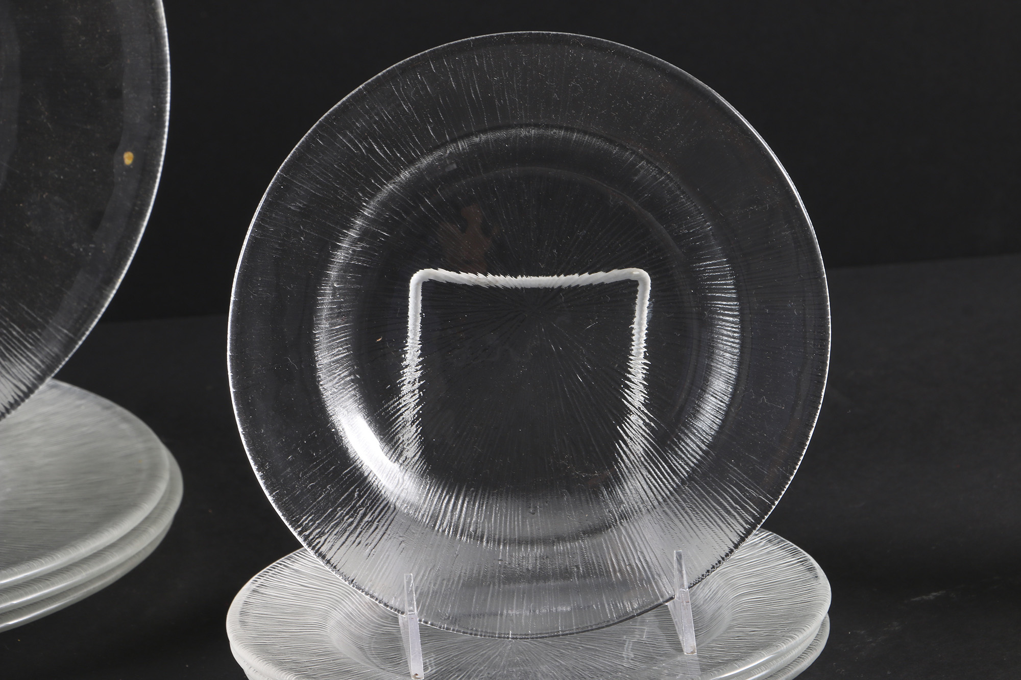 Textured Clear Glass Tableware
