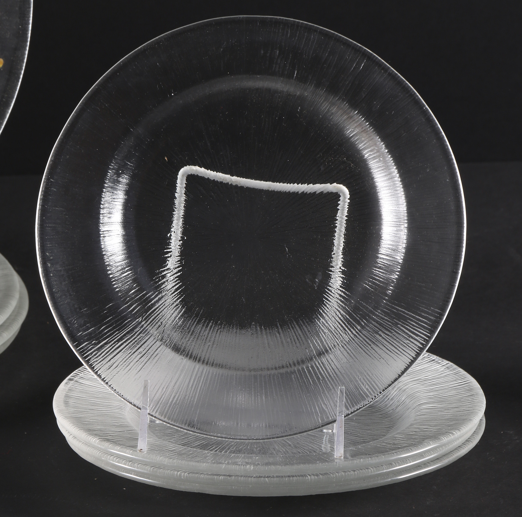 Textured Clear Glass Tableware