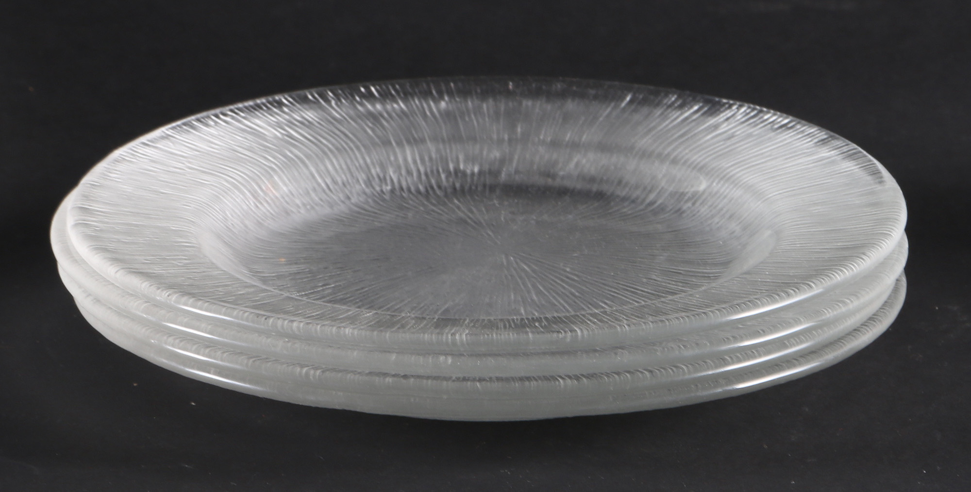 Textured Clear Glass Tableware