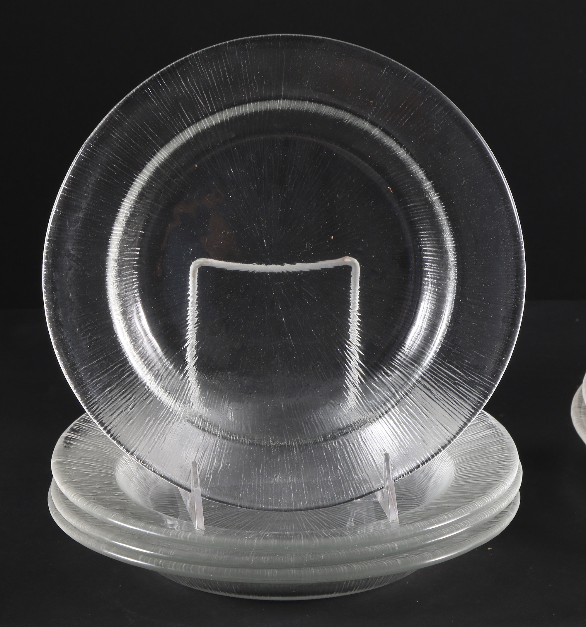 Textured Clear Glass Tableware