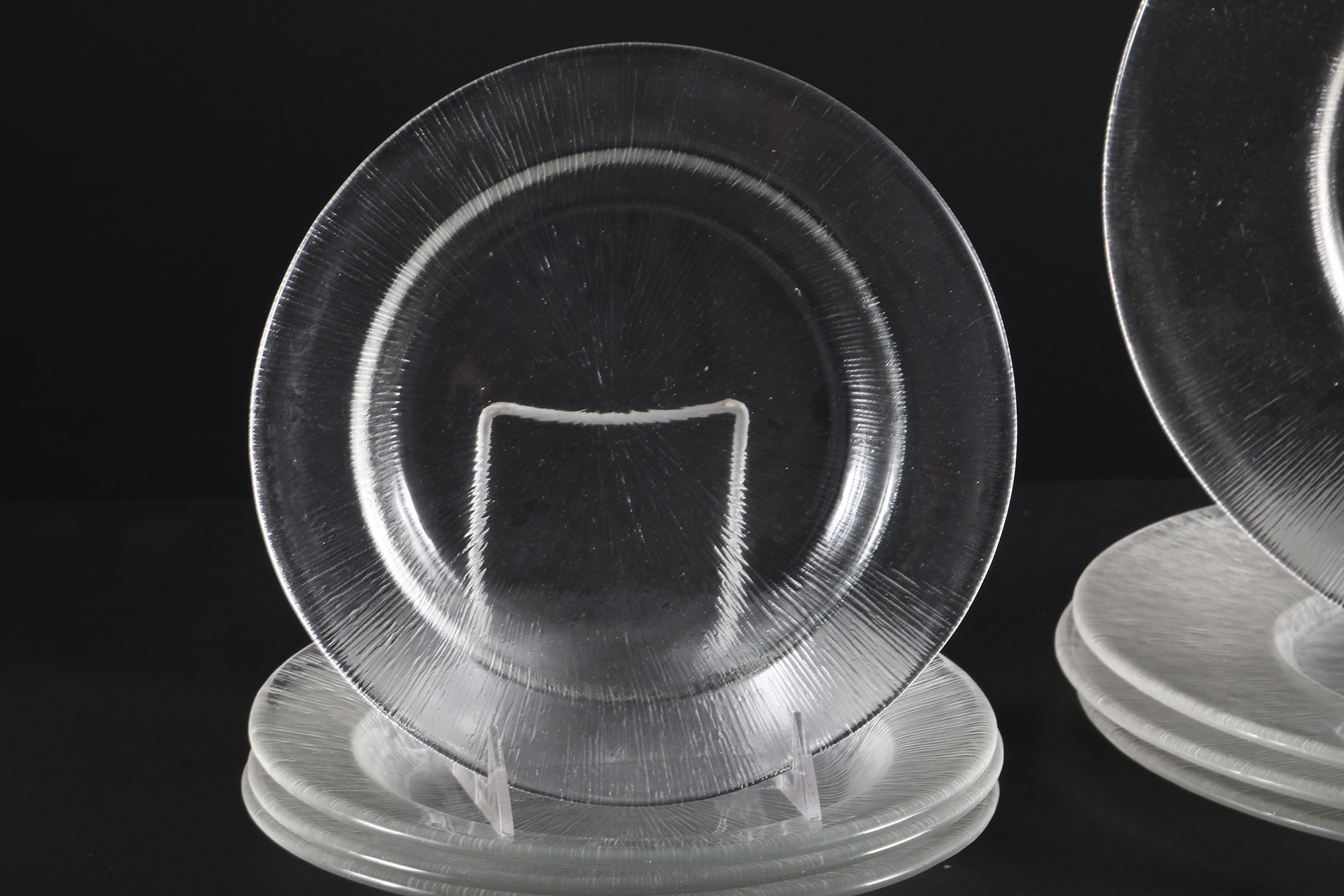 Textured Clear Glass Tableware