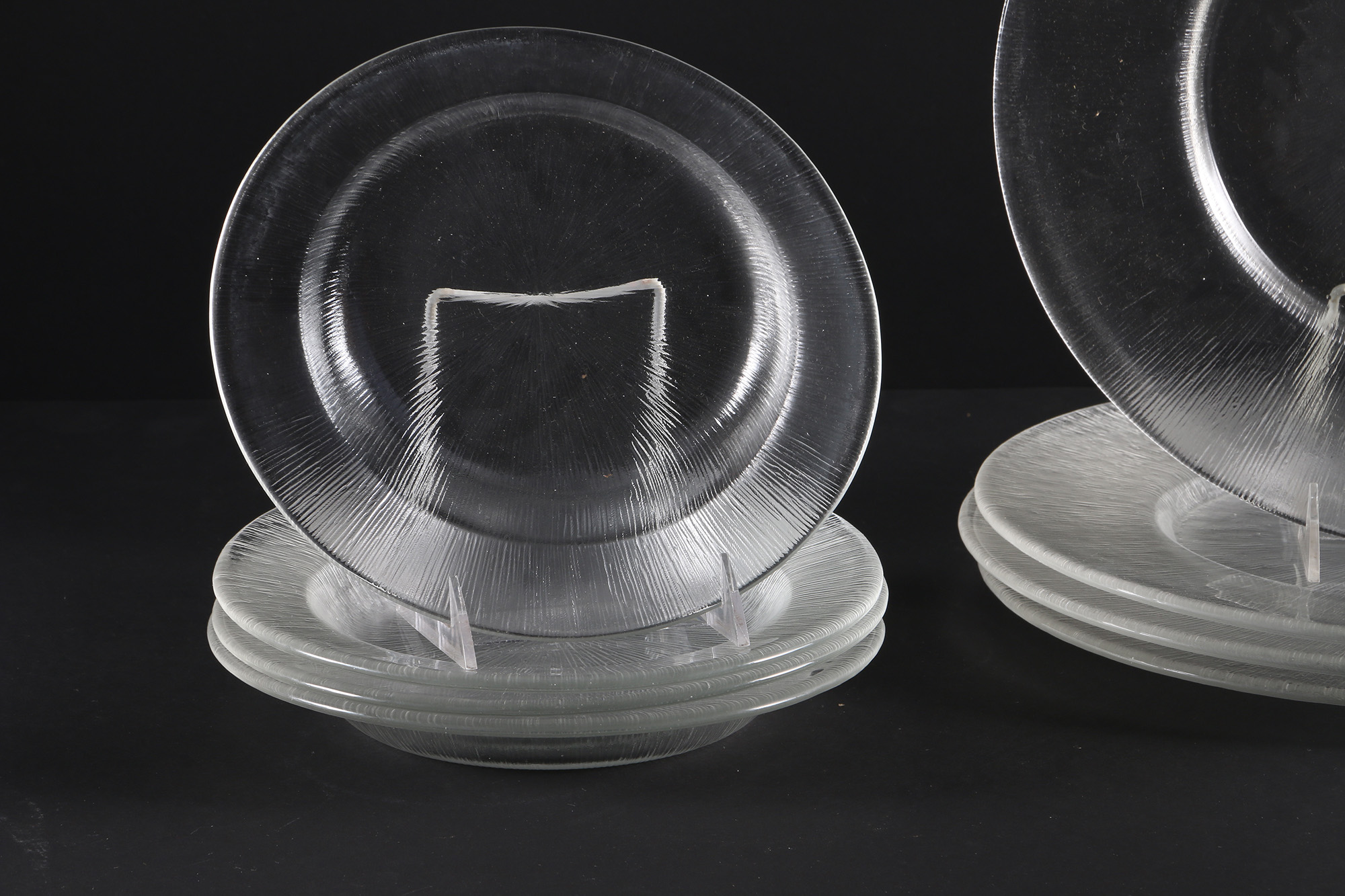 Textured Clear Glass Tableware
