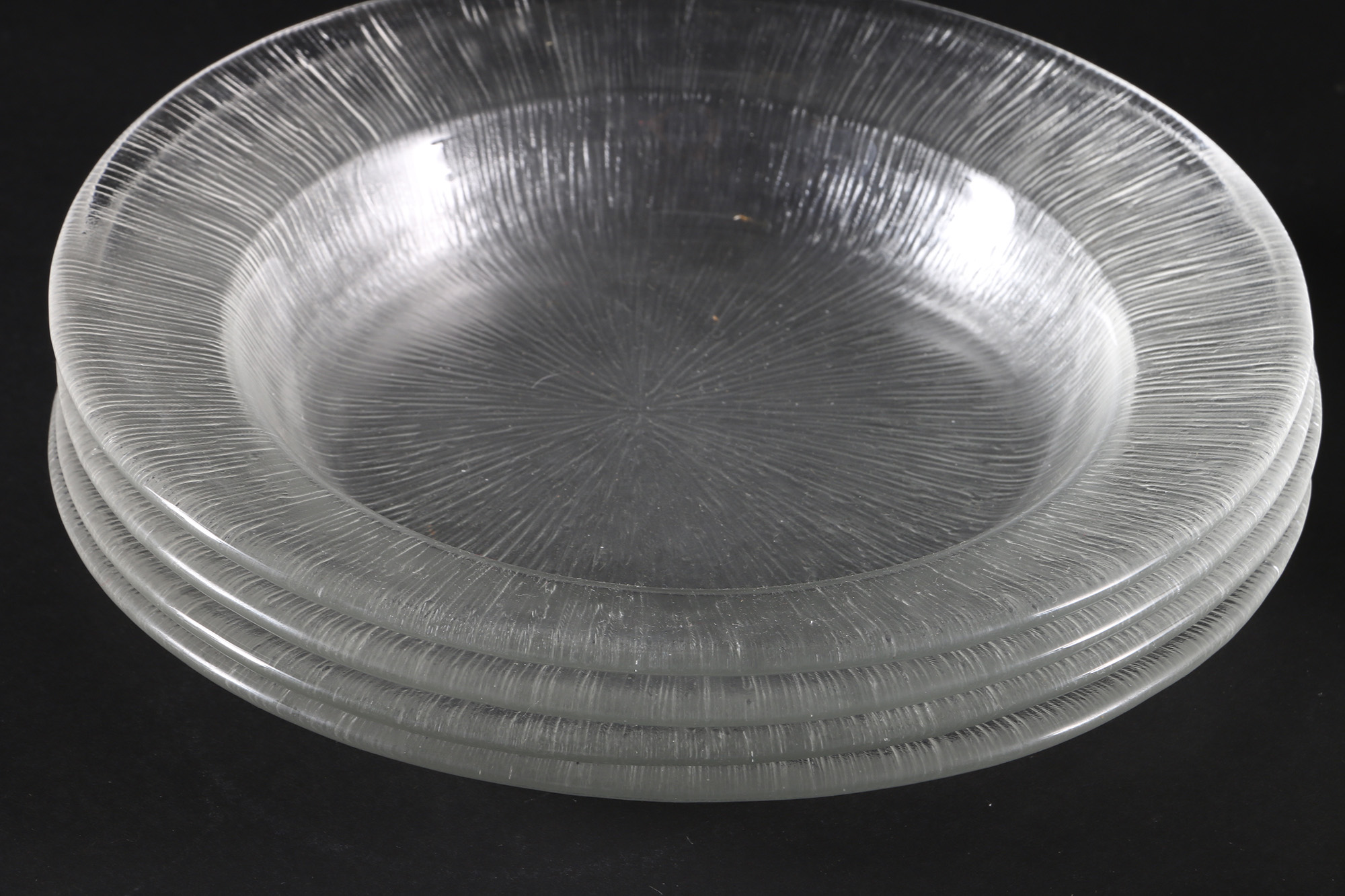 Textured Clear Glass Tableware