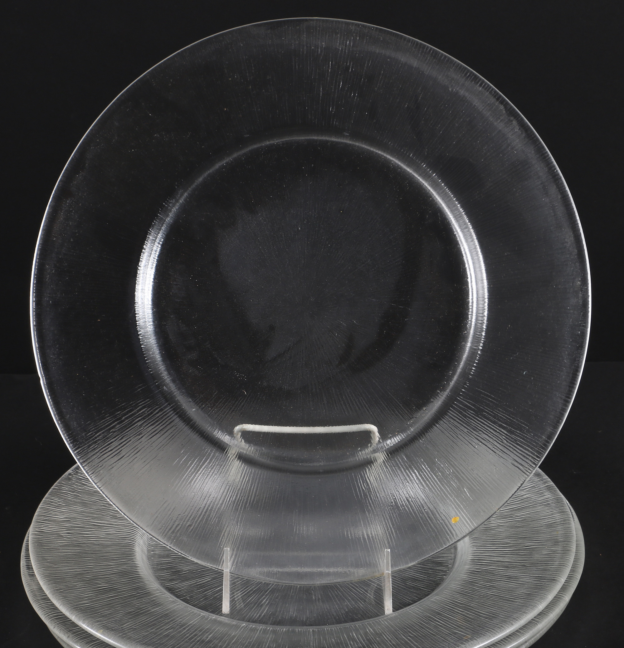Textured Clear Glass Tableware