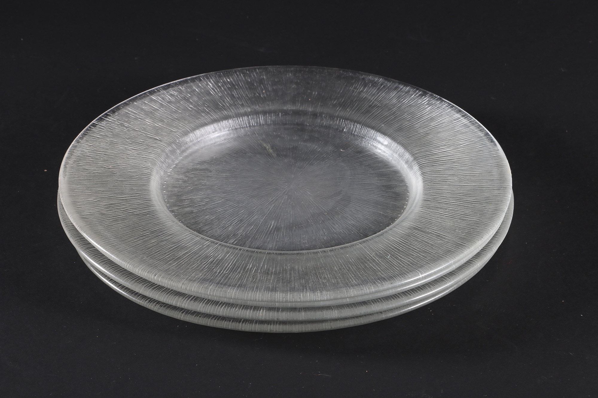 Textured Clear Glass Tableware