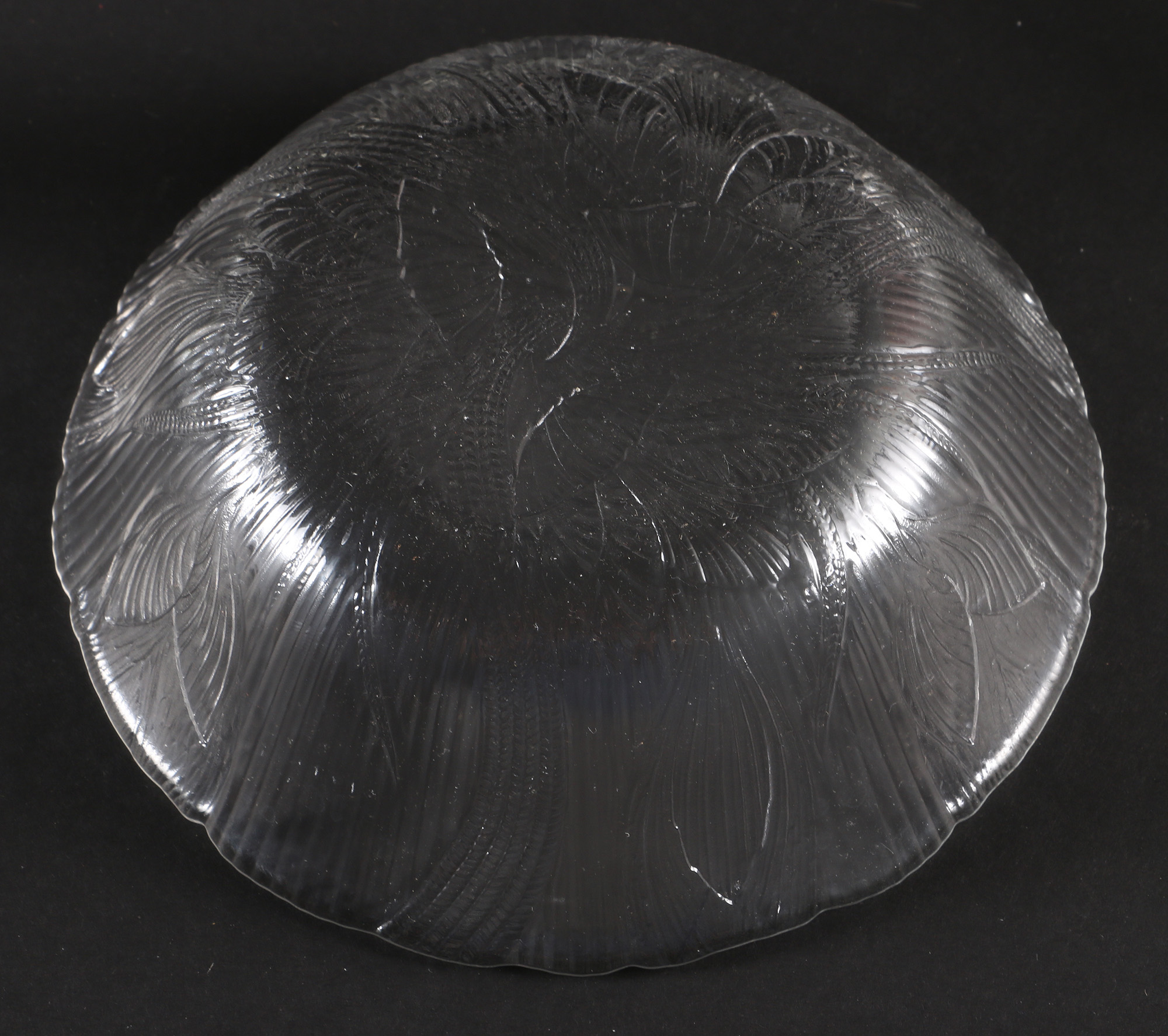 Reeded Glass Dish Set