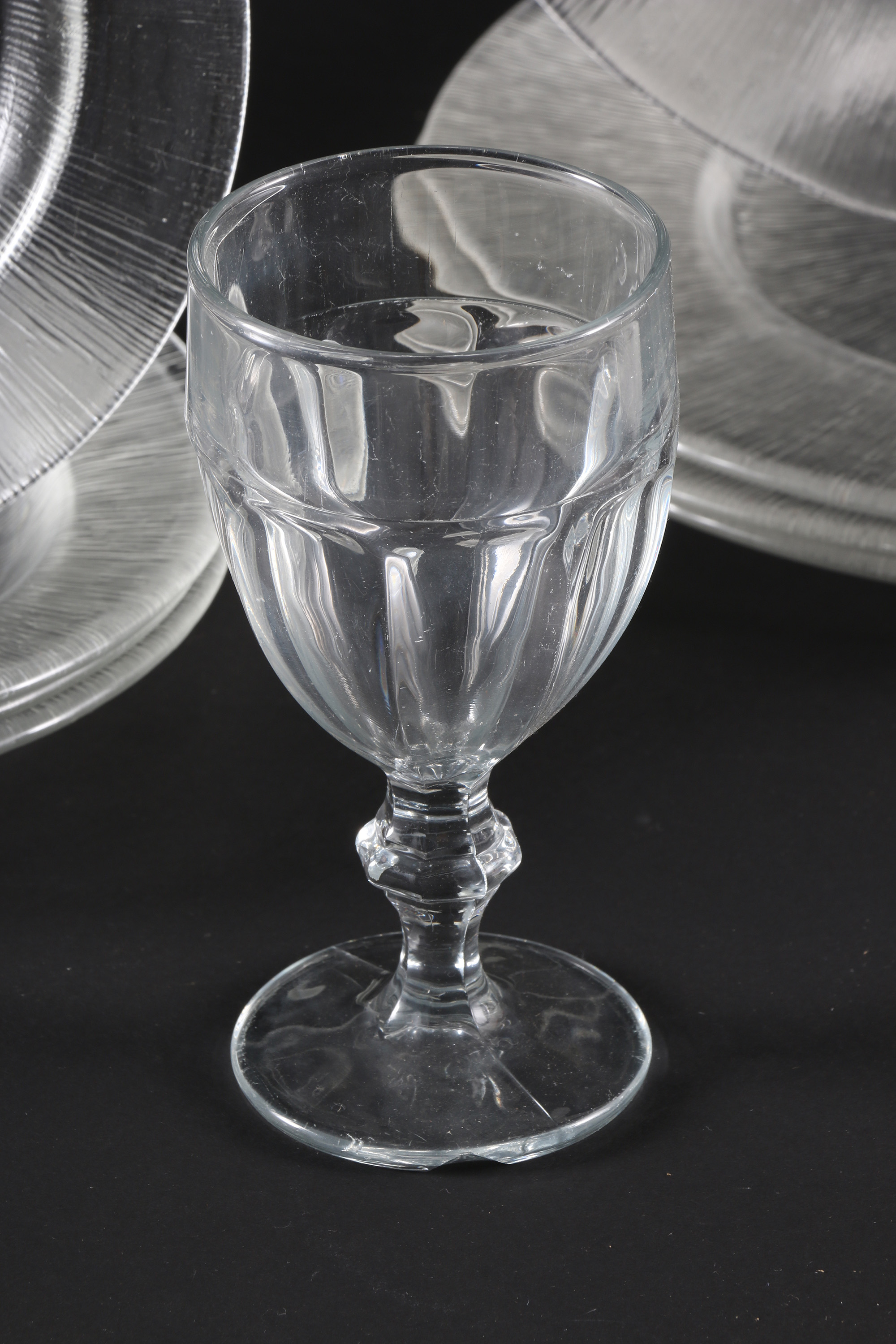 Reeded Glass Dish Set