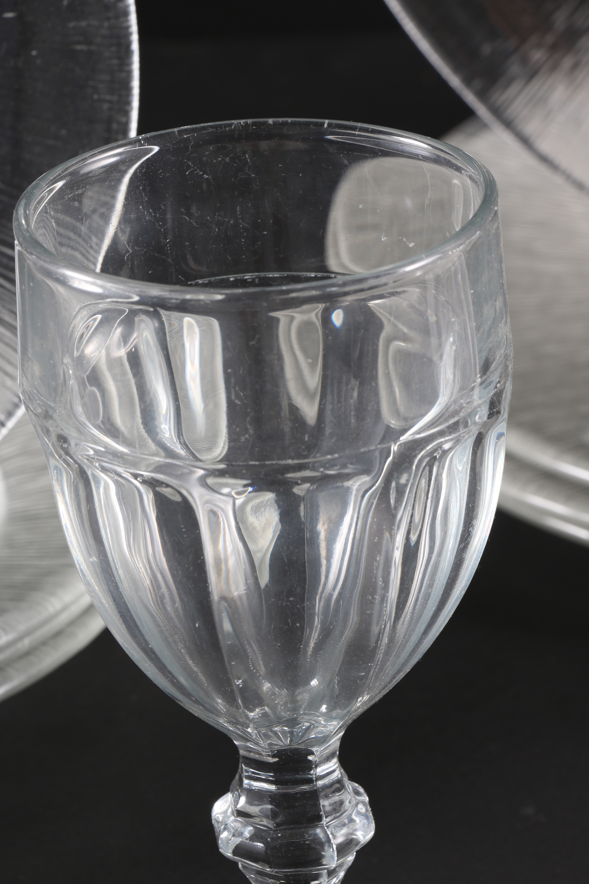 Reeded Glass Dish Set