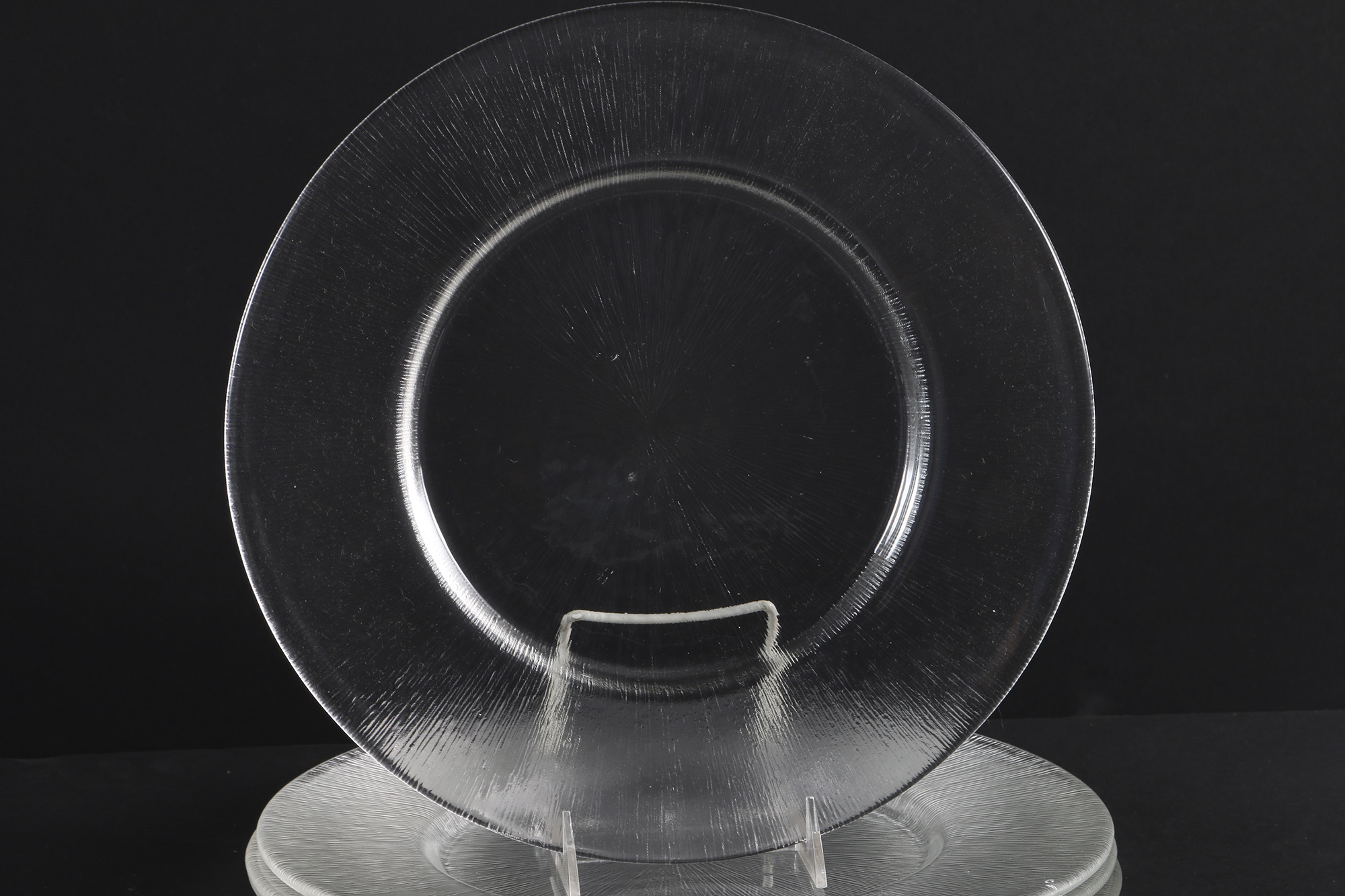 Reeded Glass Dish Set