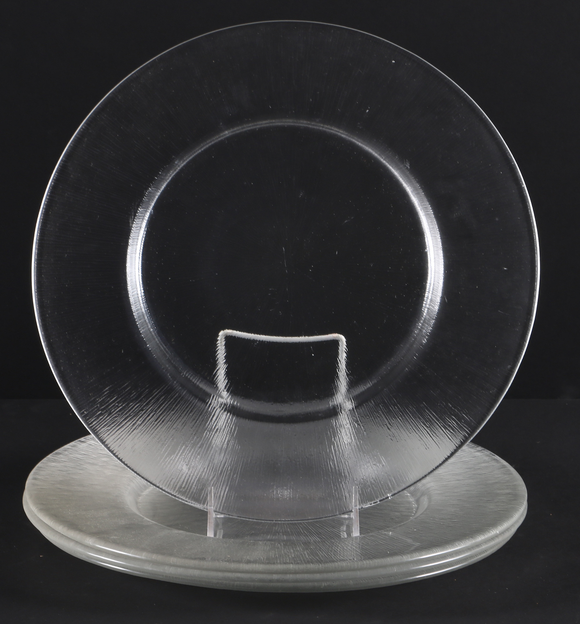 Reeded Glass Dish Set