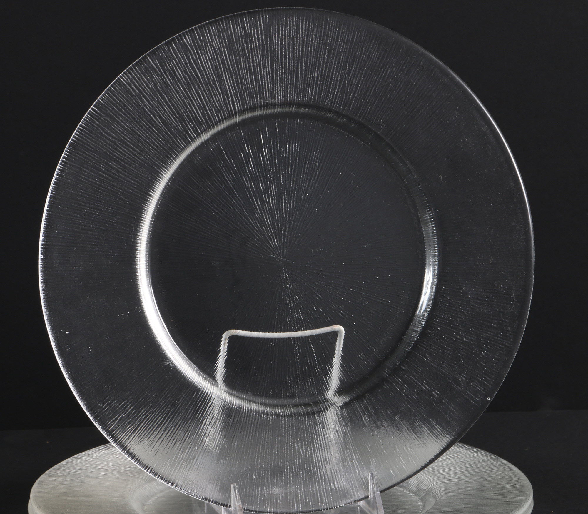Reeded Glass Dish Set