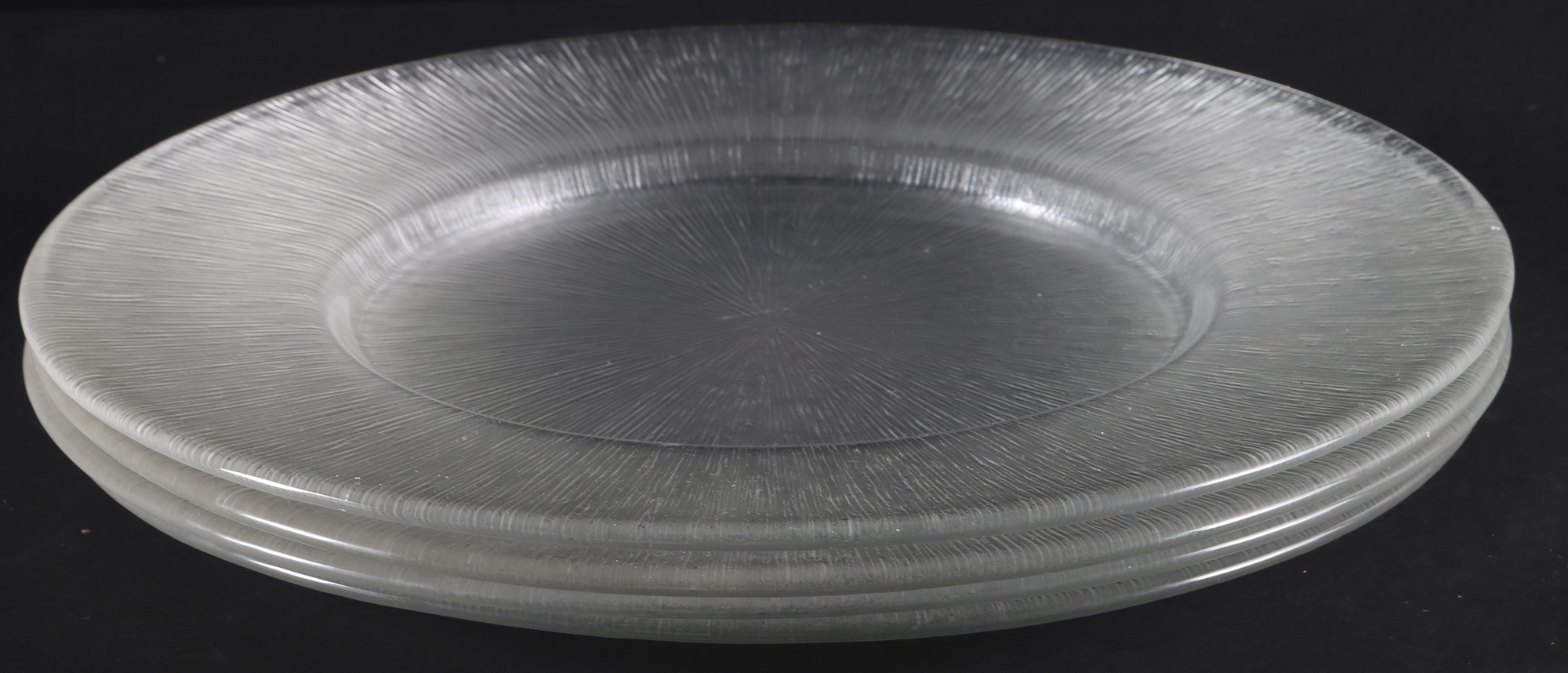 Reeded Glass Dish Set