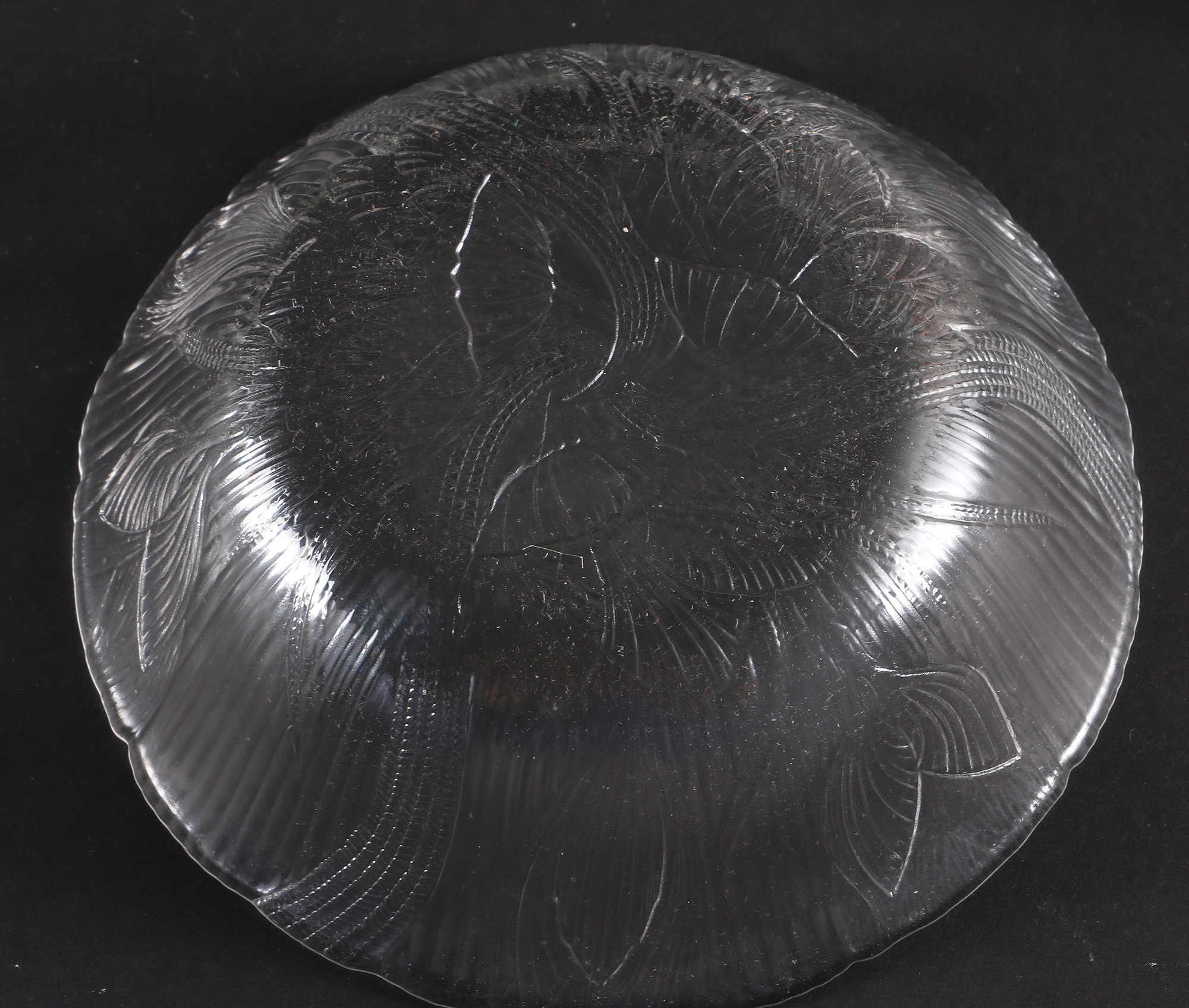 Collection of Glass "Reeded" Dishes