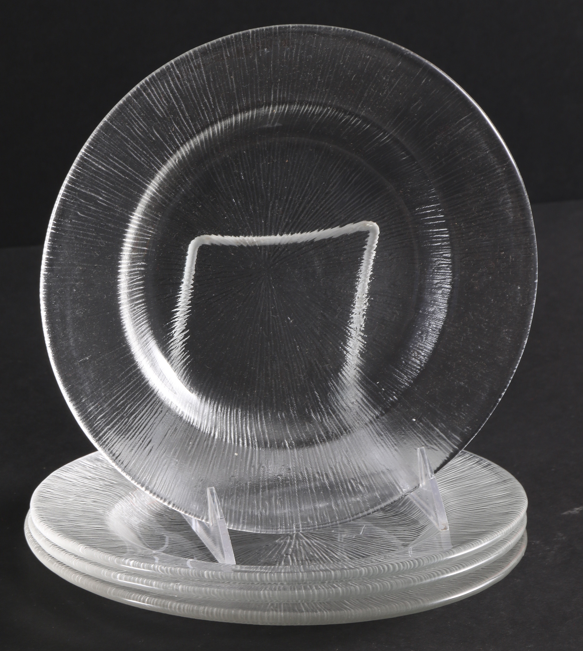 Collection of Glass "Reeded" Dishes