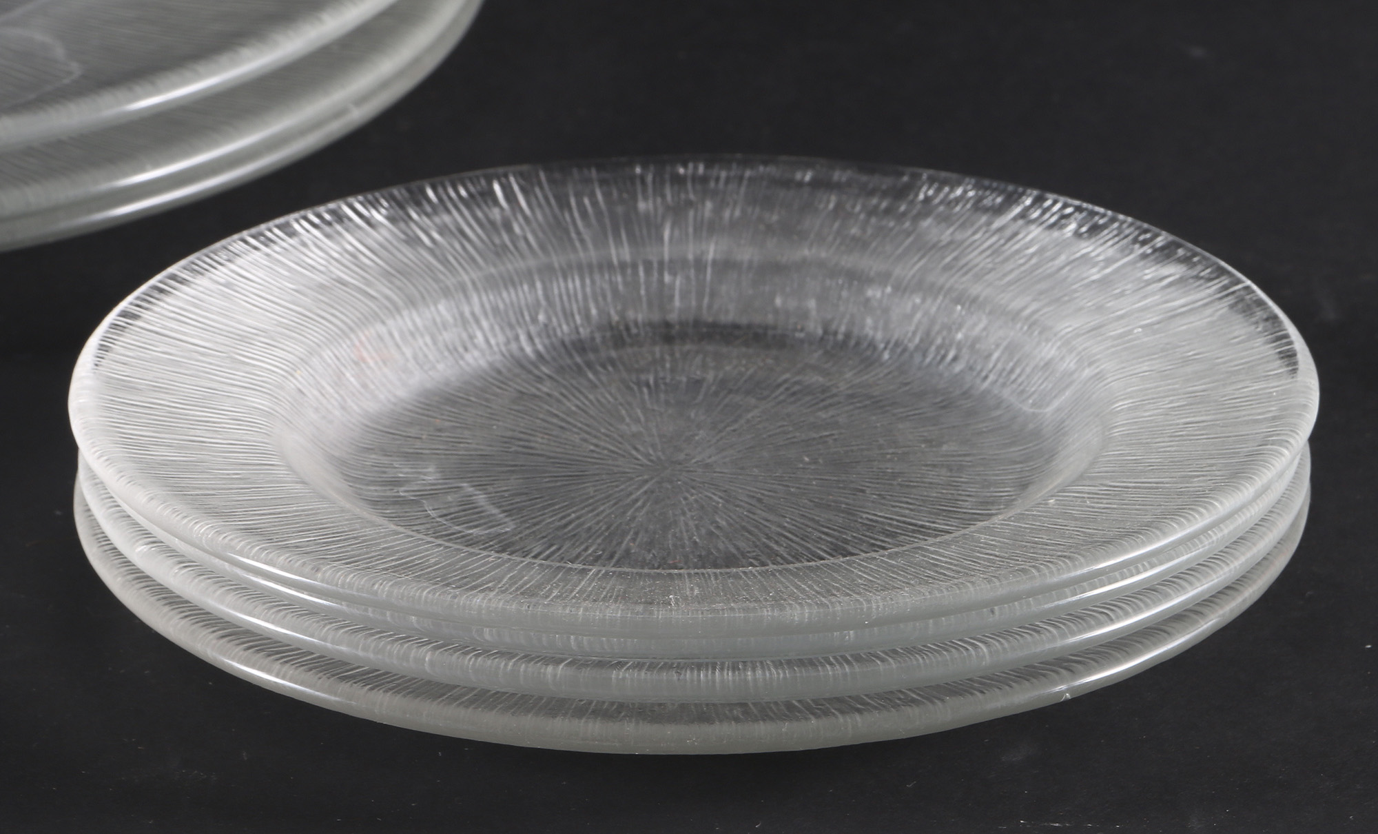 Collection of Glass "Reeded" Dishes