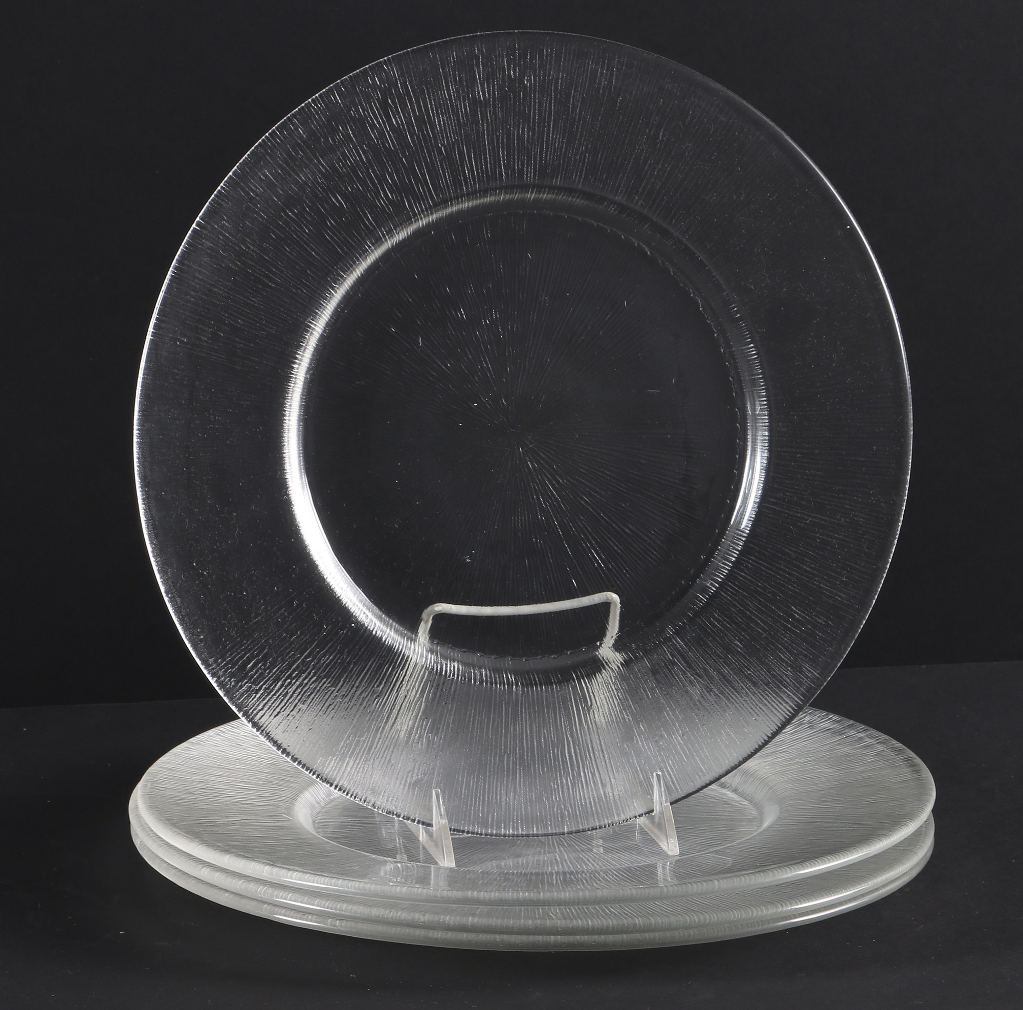 Collection of Glass "Reeded" Dishes
