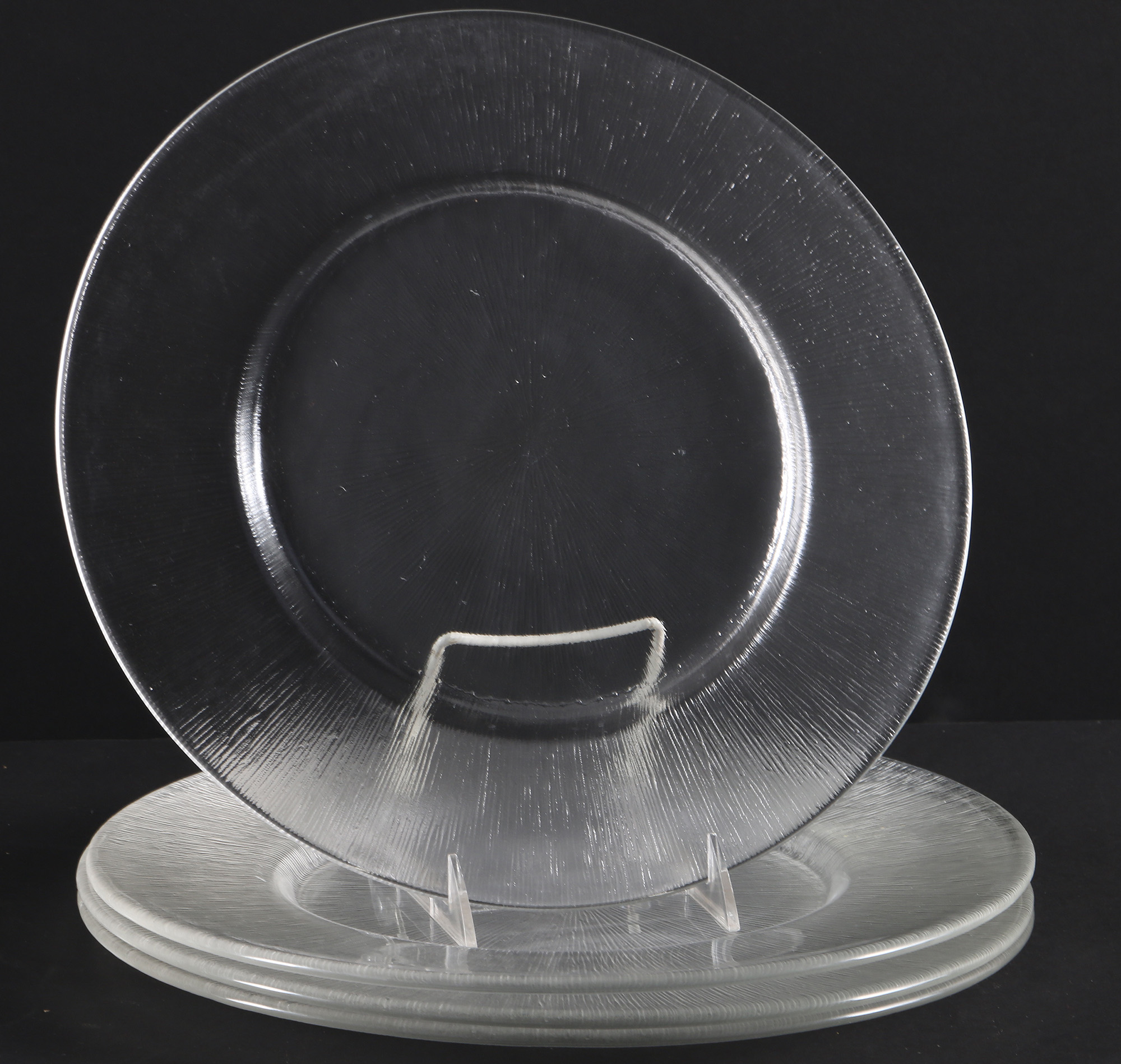 Collection of Glass "Reeded" Dishes