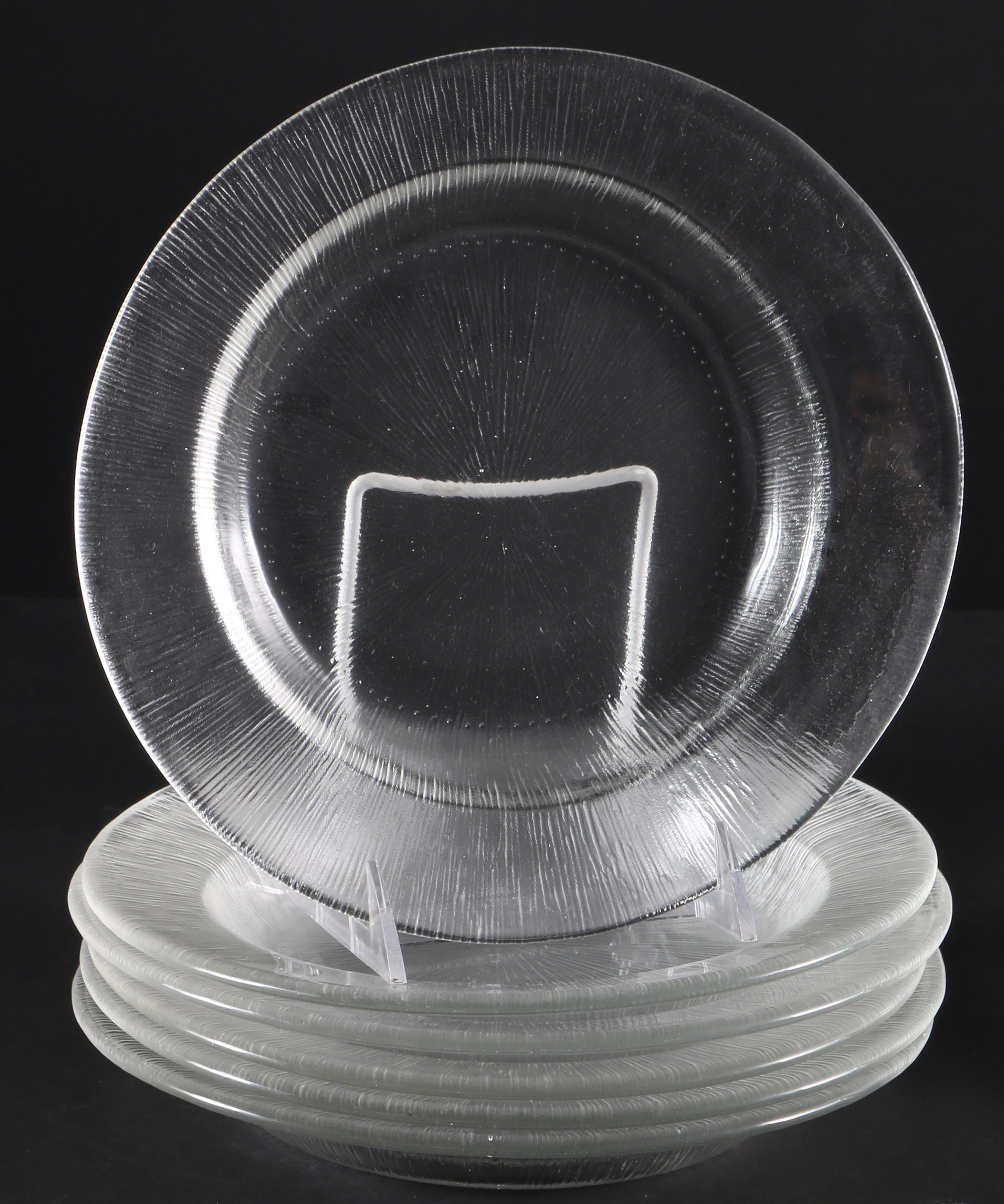 Textured Frosted Glass Serveware