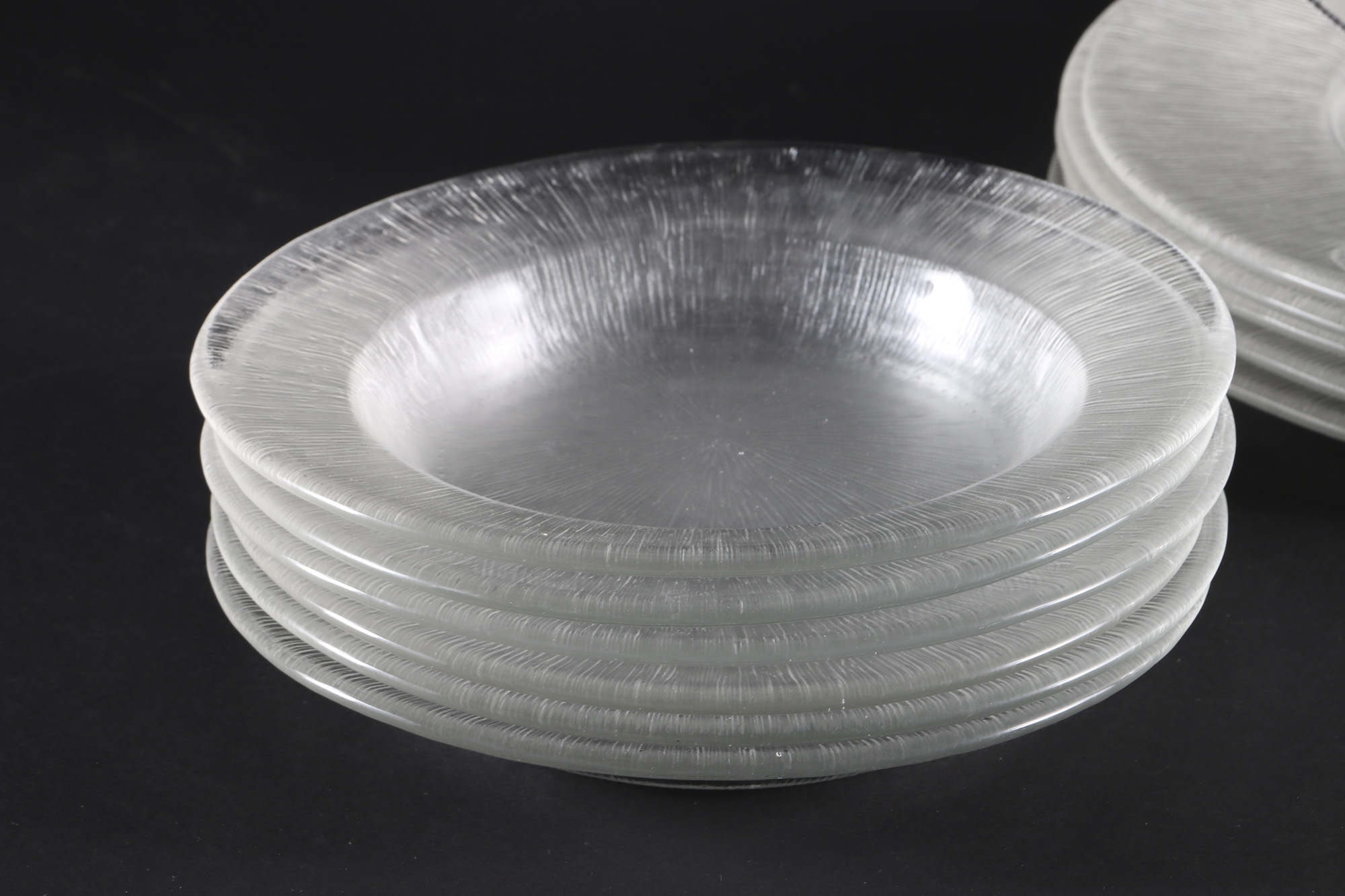 Textured Frosted Glass Serveware