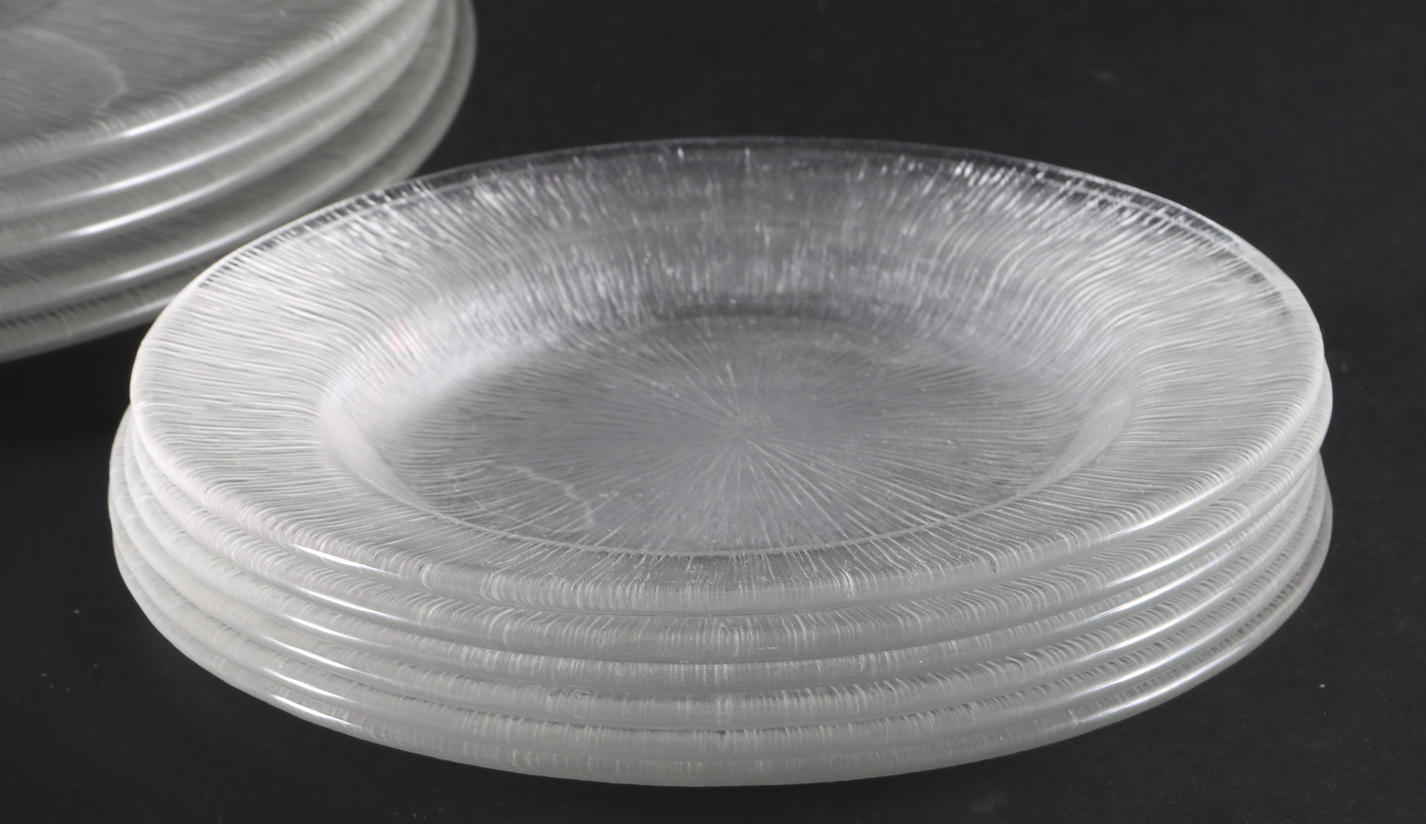 Textured Frosted Glass Serveware