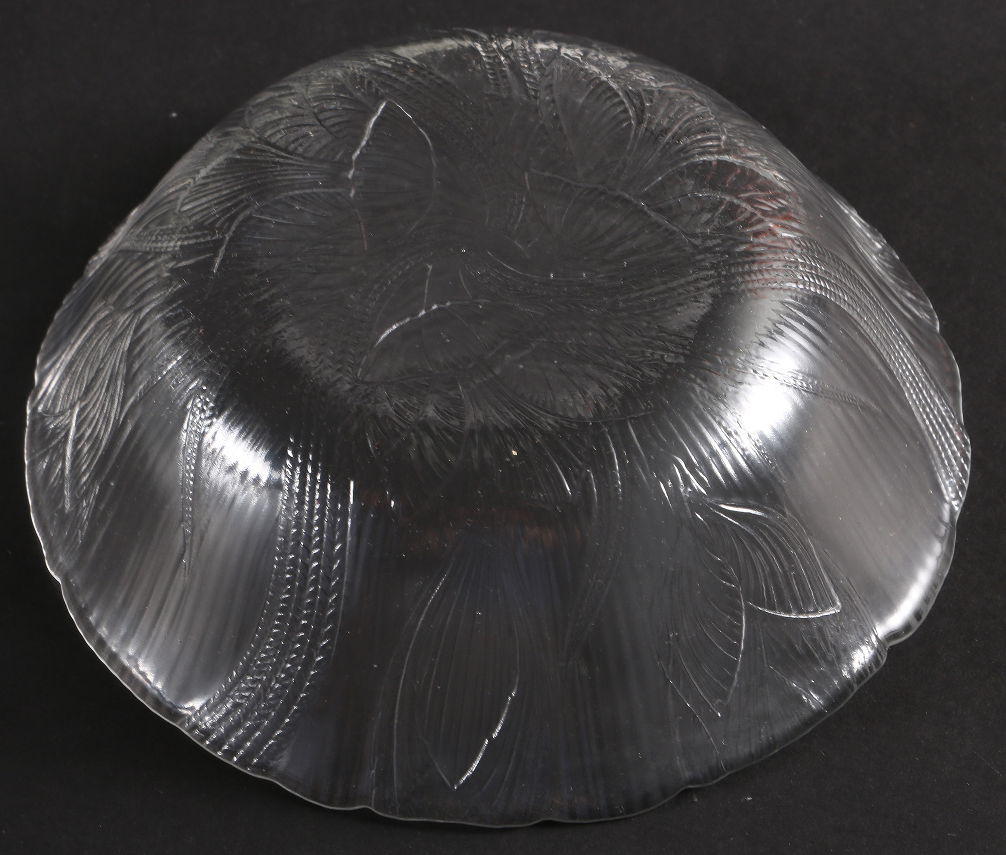 Reeded Glass Dish Set