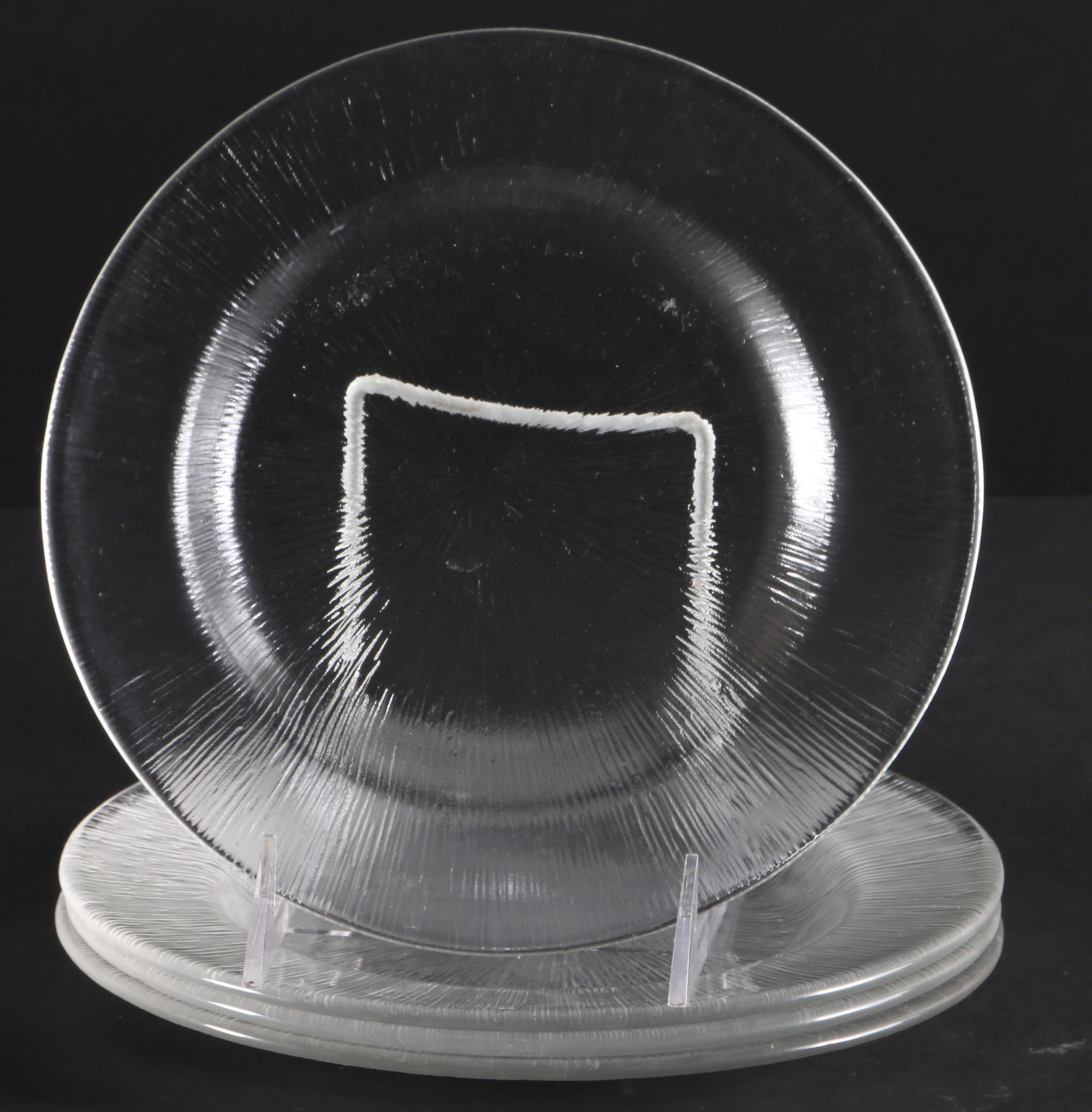 Reeded Glass Dish Set
