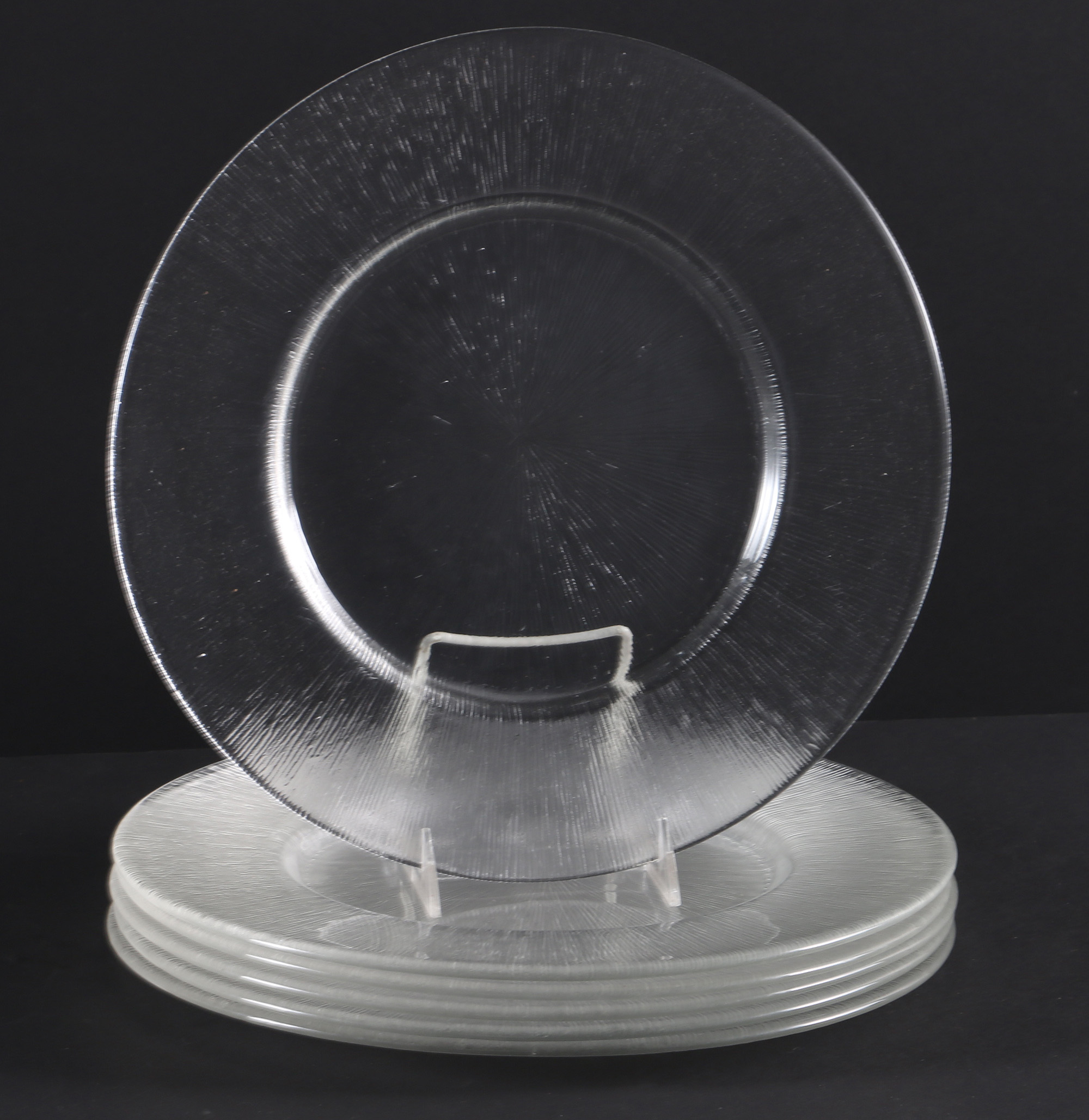 Reeded Glass Dish Set