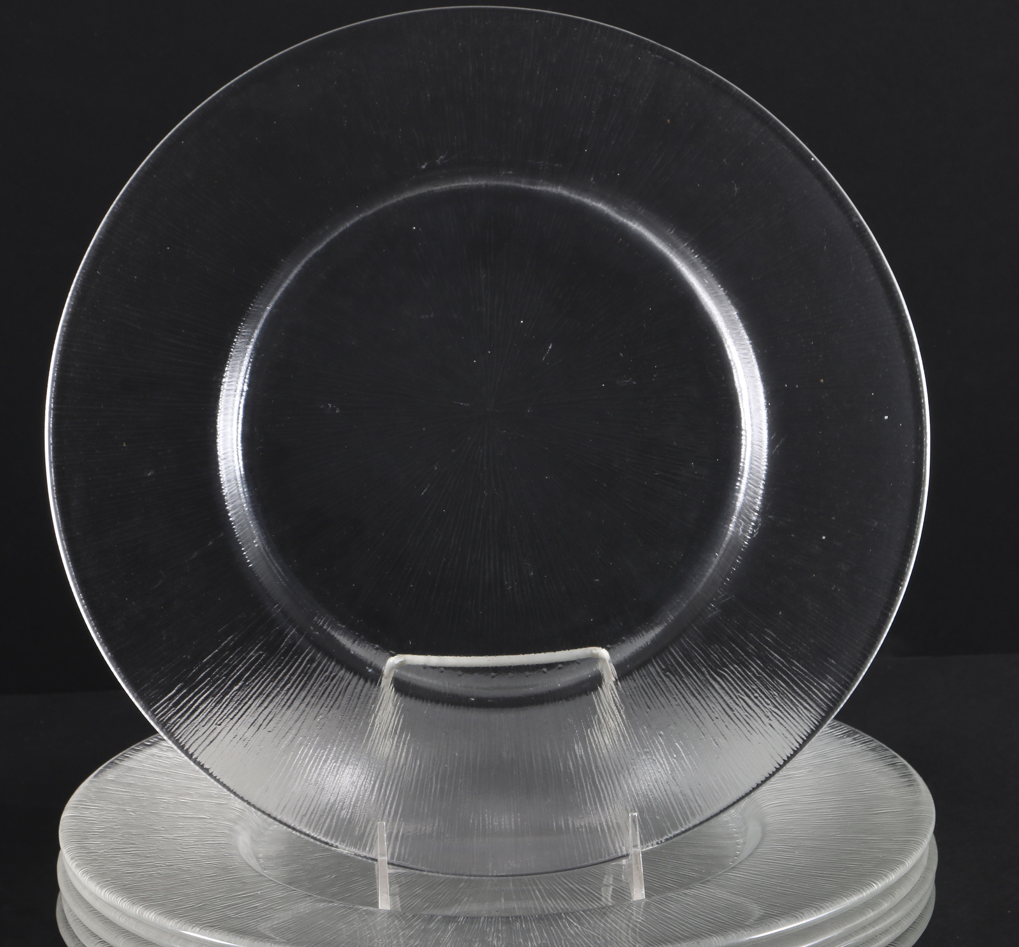 Reeded Glass Dish Set