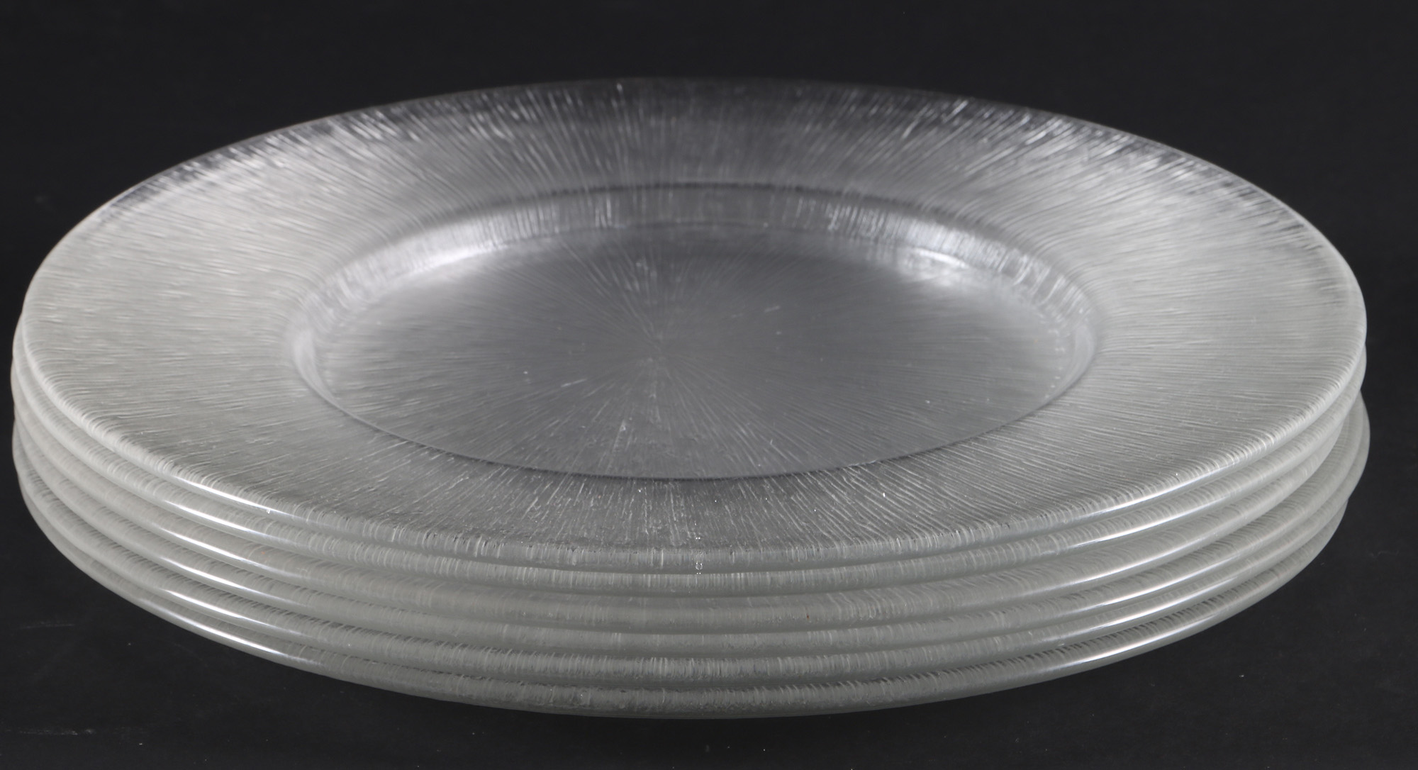 Reeded Glass Dish Set