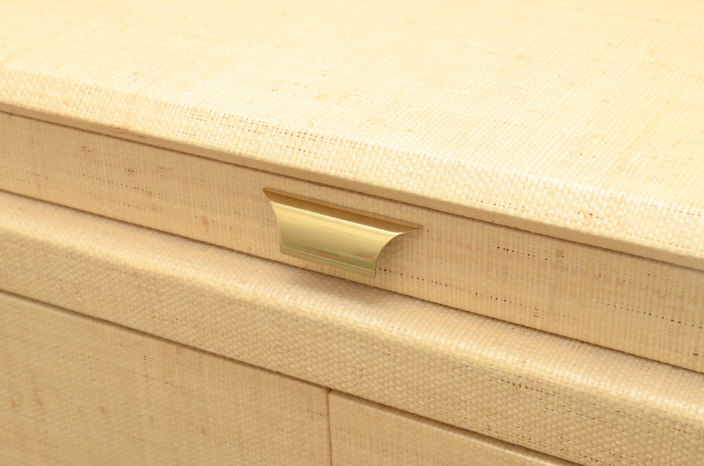 Credenza With Woven Veneer