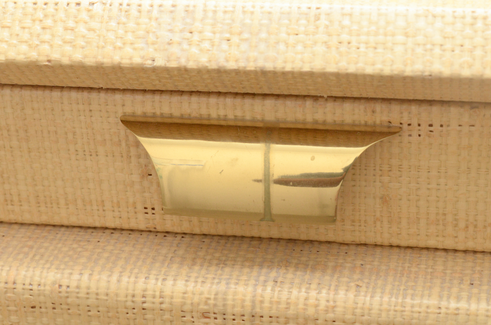 Credenza With Woven Veneer