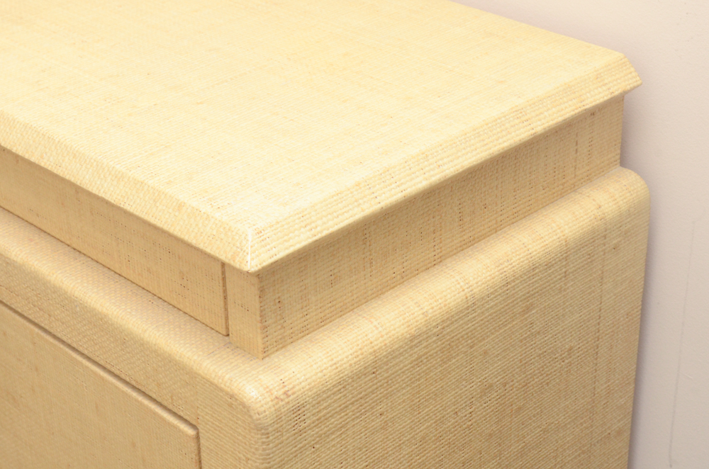 Credenza With Woven Veneer