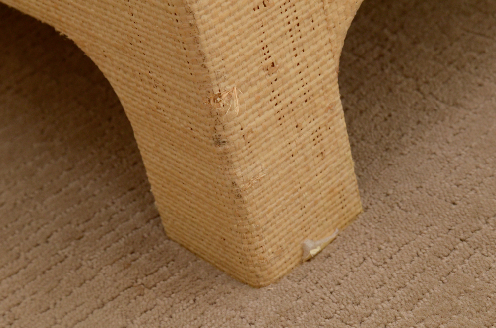 Credenza With Woven Veneer