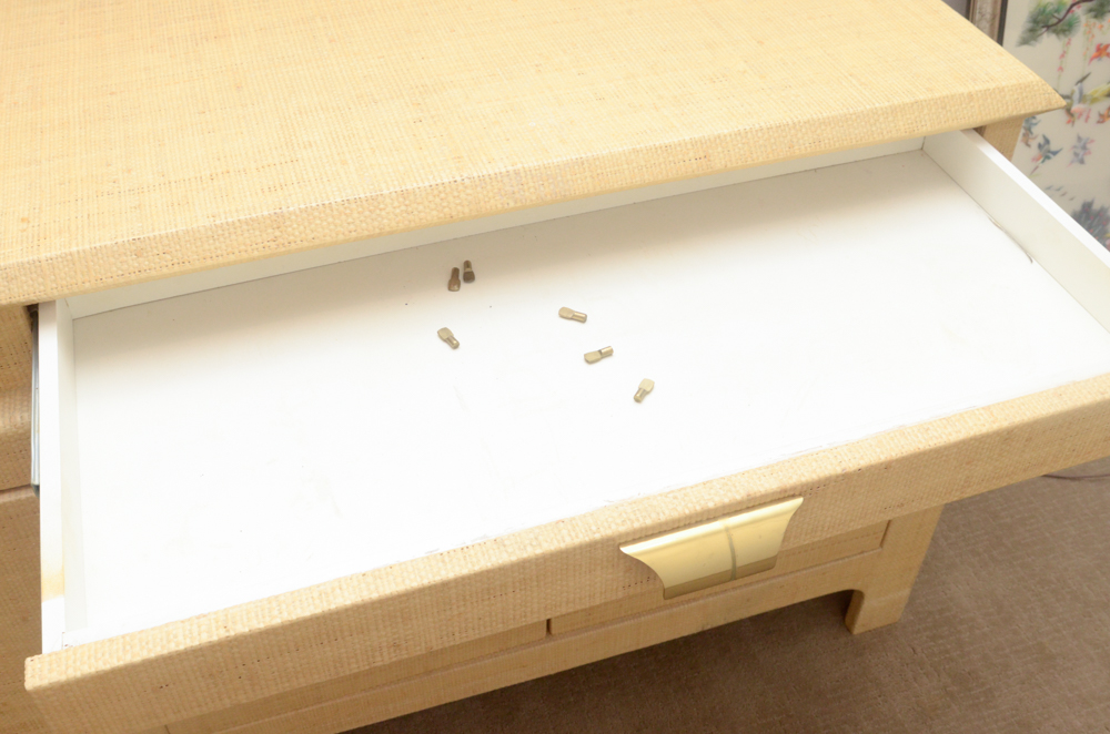 Credenza With Woven Veneer