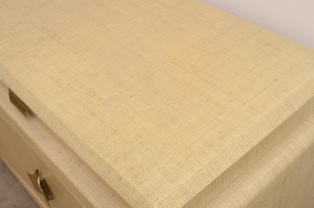 Credenza With Woven Veneer
