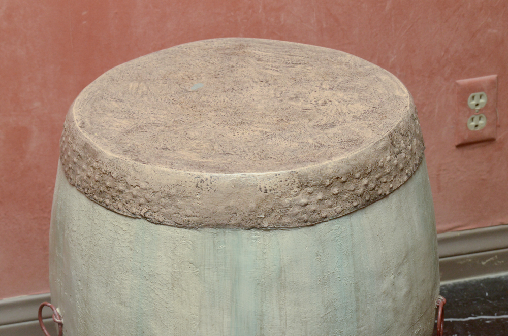 Barrel Shaped End Table