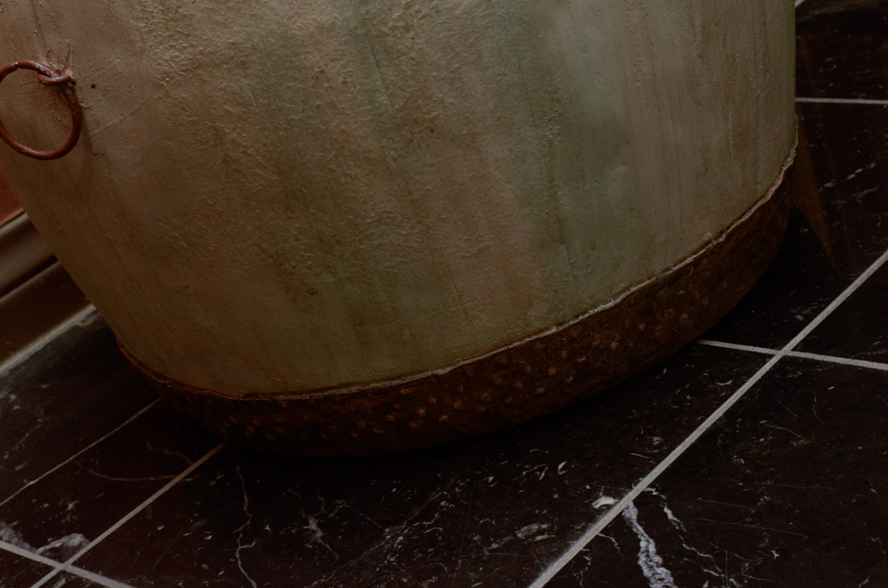 Barrel Shaped End Table
