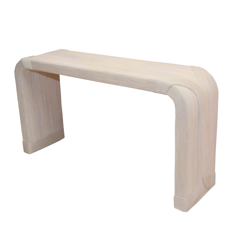 Composite Console Table With Reeding