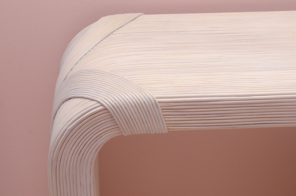 Composite Console Table With Reeding