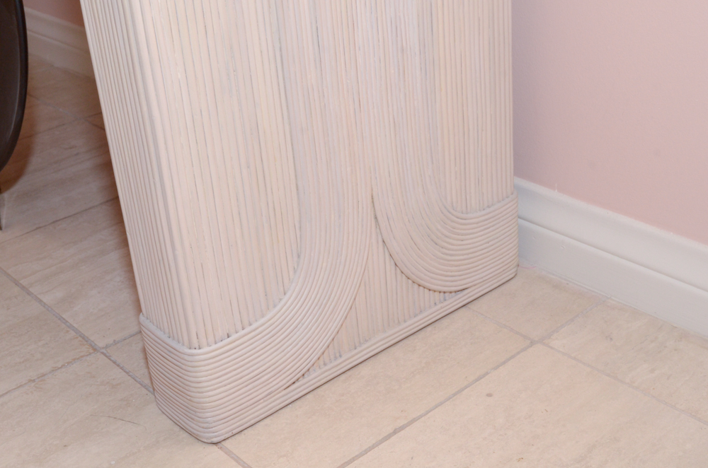 Composite Console Table With Reeding