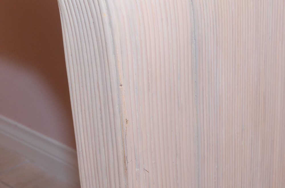 Composite Console Table With Reeding