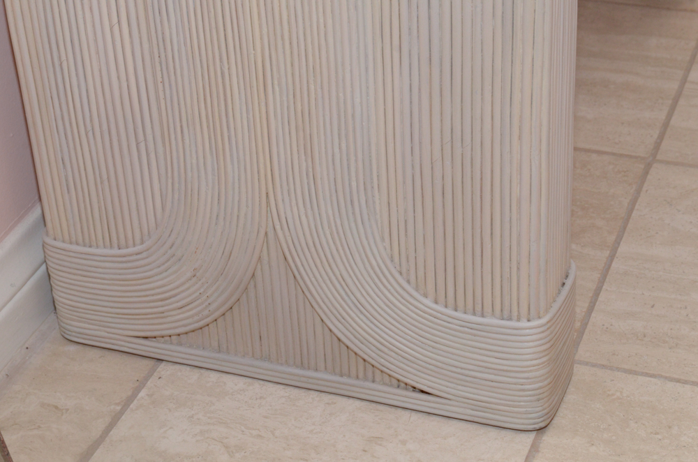 Composite Console Table With Reeding