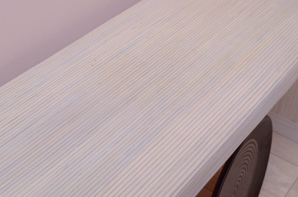 Composite Console Table With Reeding
