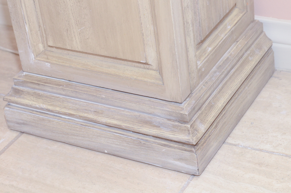 Slim Wooden Display Case With Interior Lighting