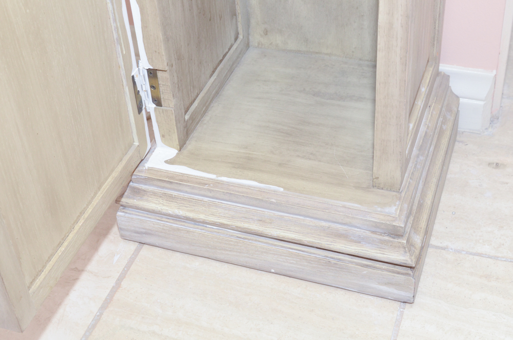 Slim Wooden Display Case With Interior Lighting