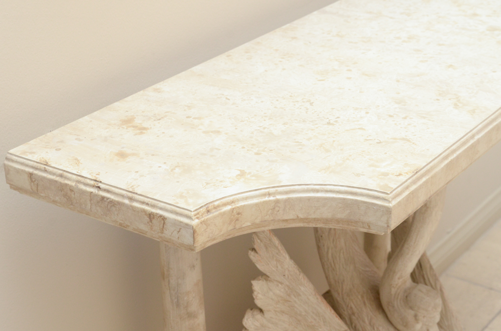 Swan Accented Console Table