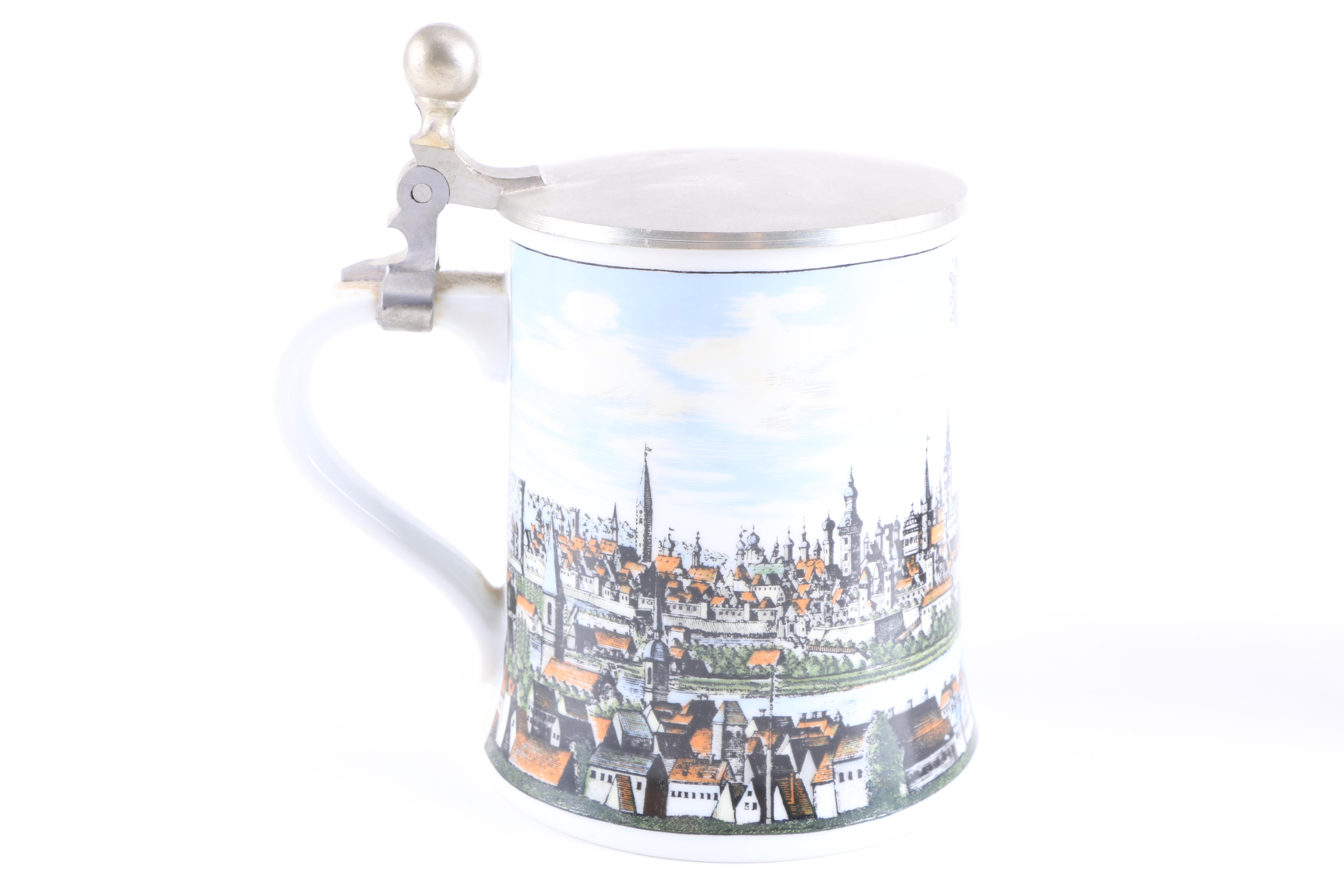 Stoneware Beer Steins Featuring Hofbräuhaus